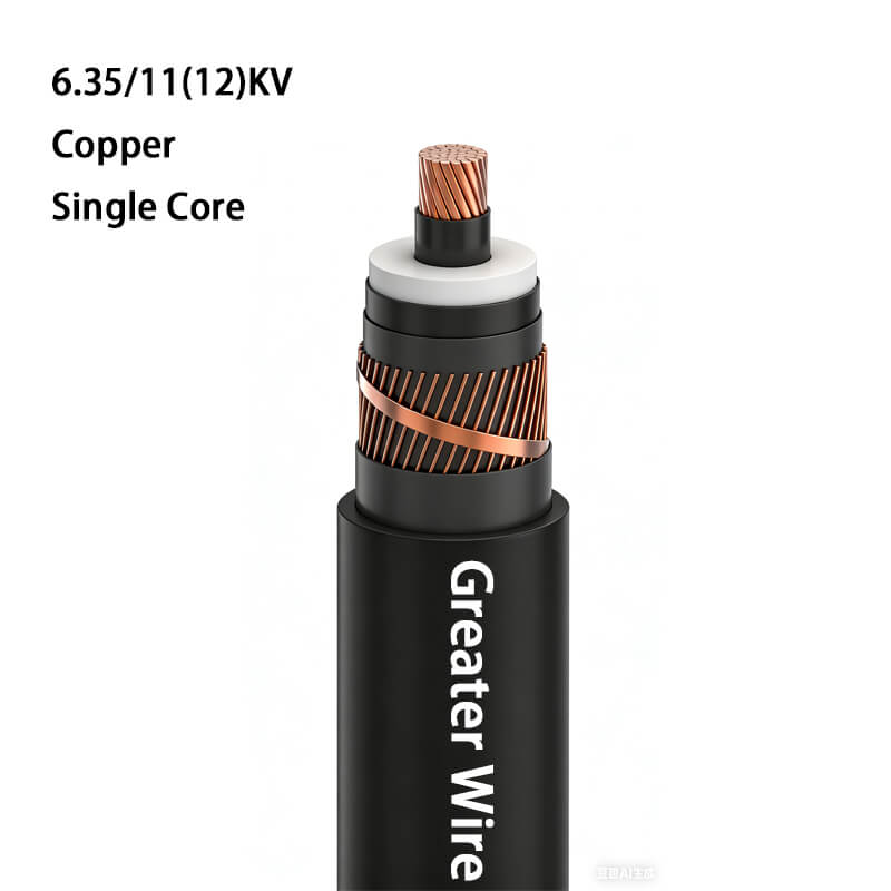 Single Ciore Copper 6.35/11 (12) KV Medium Voltage Cable