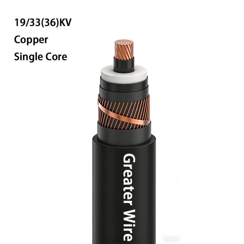 19/33(36)KV Copper Medium Voltage Power Cable Single Ciore 