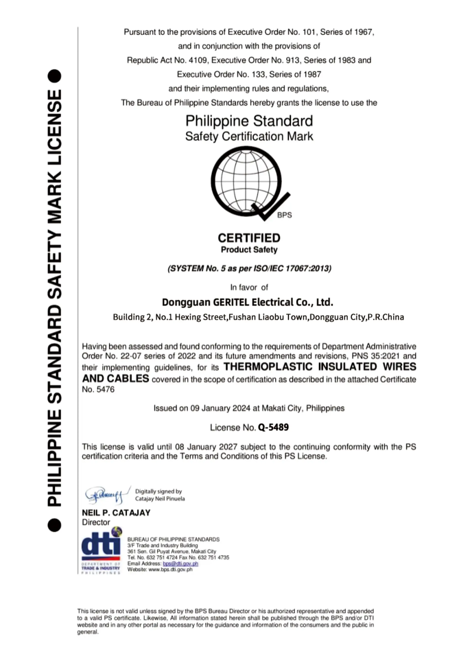 royal cord certification